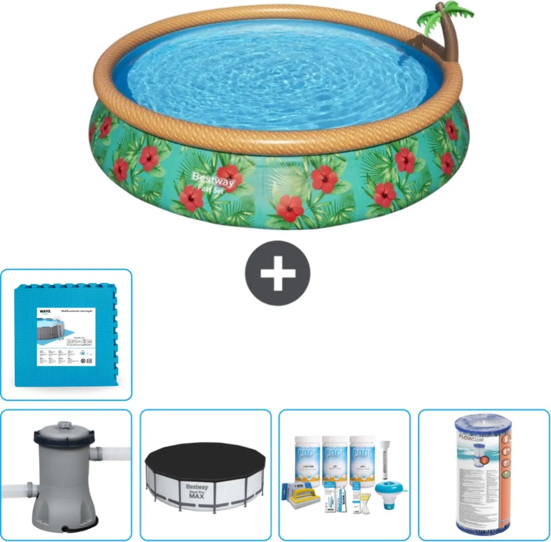 Bestway Fast Set Paradijsprint Zwembad 457cm - 9677L