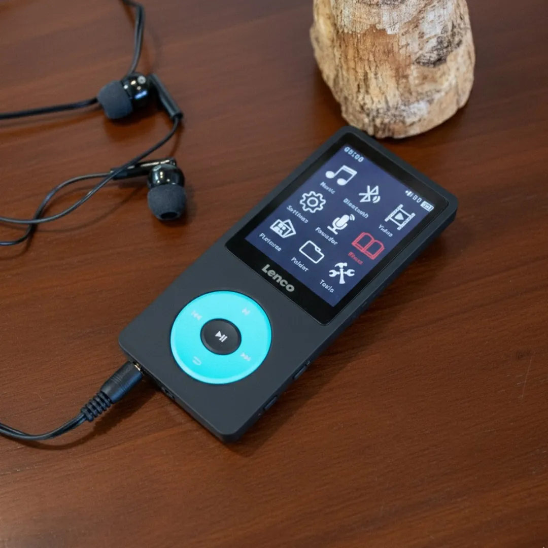 Lenco Xemio-860BU MP3/MP4-speler - 8GB - Blauw-Zwart - afbeelding 6 van 6