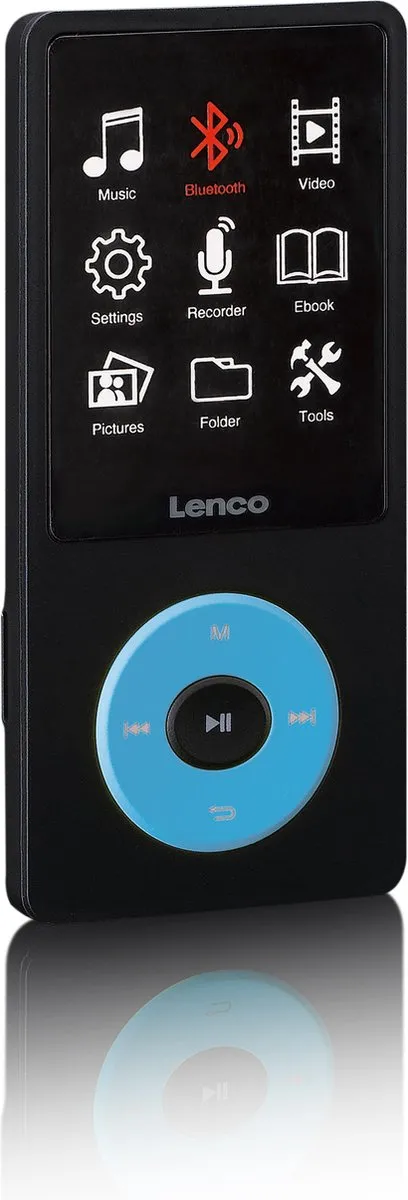 Lenco Xemio-860BU MP3/MP4-speler - 8GB - Blauw-Zwart