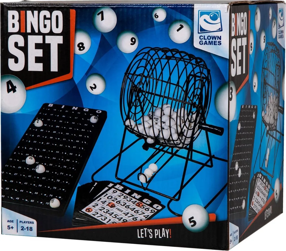 Clown Games Bingo Molen Klein - 18 Kaarten & 75 Balletjes