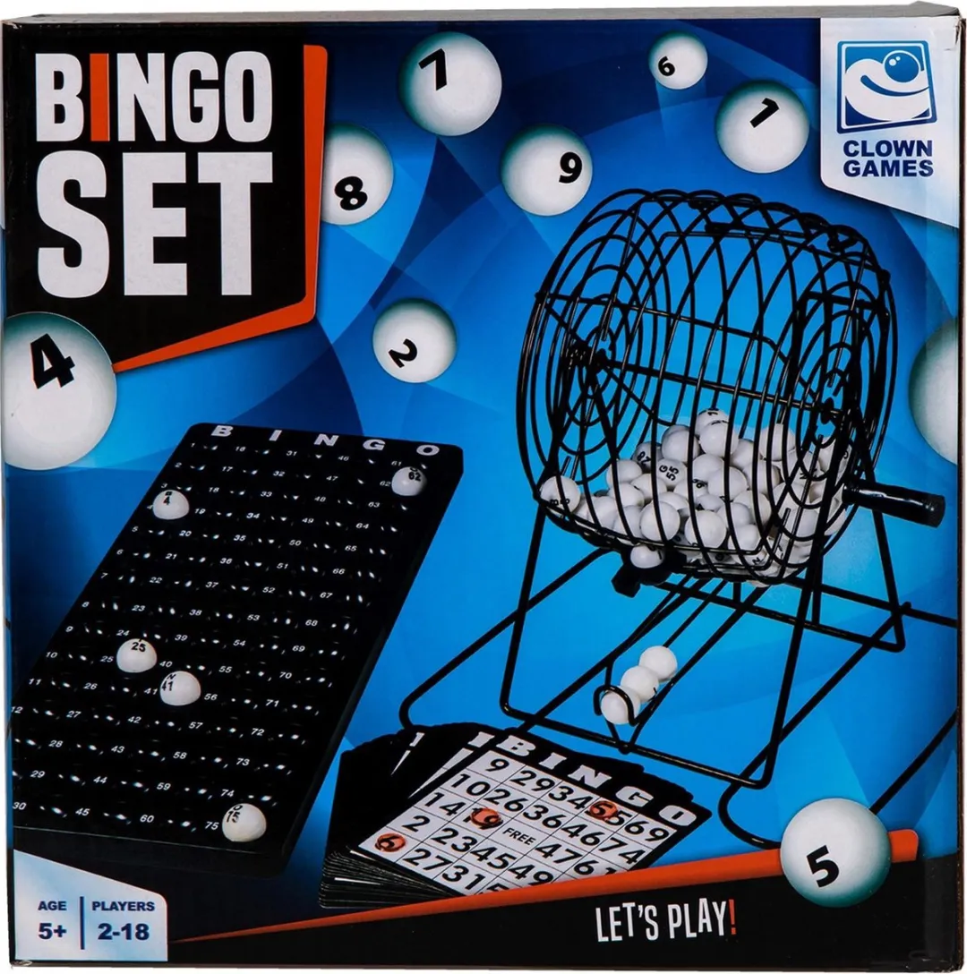 Clown Games Bingo Molen Klein - 18 Kaarten & 75 Balletjes