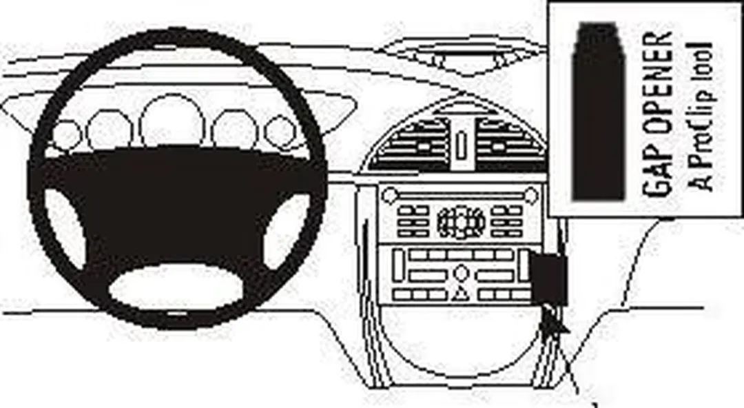 Brodit ProClip Houder Citroën C5 II 2005-2007 - 853568 Grijs - afbeelding 2 van 2