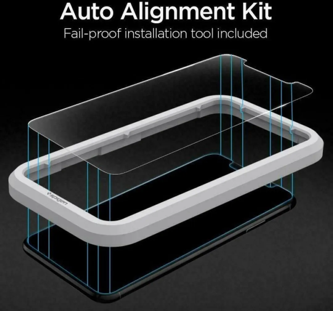 Spigen GlastR AlignMaster iPhone Screenprotector - 2 Stuks