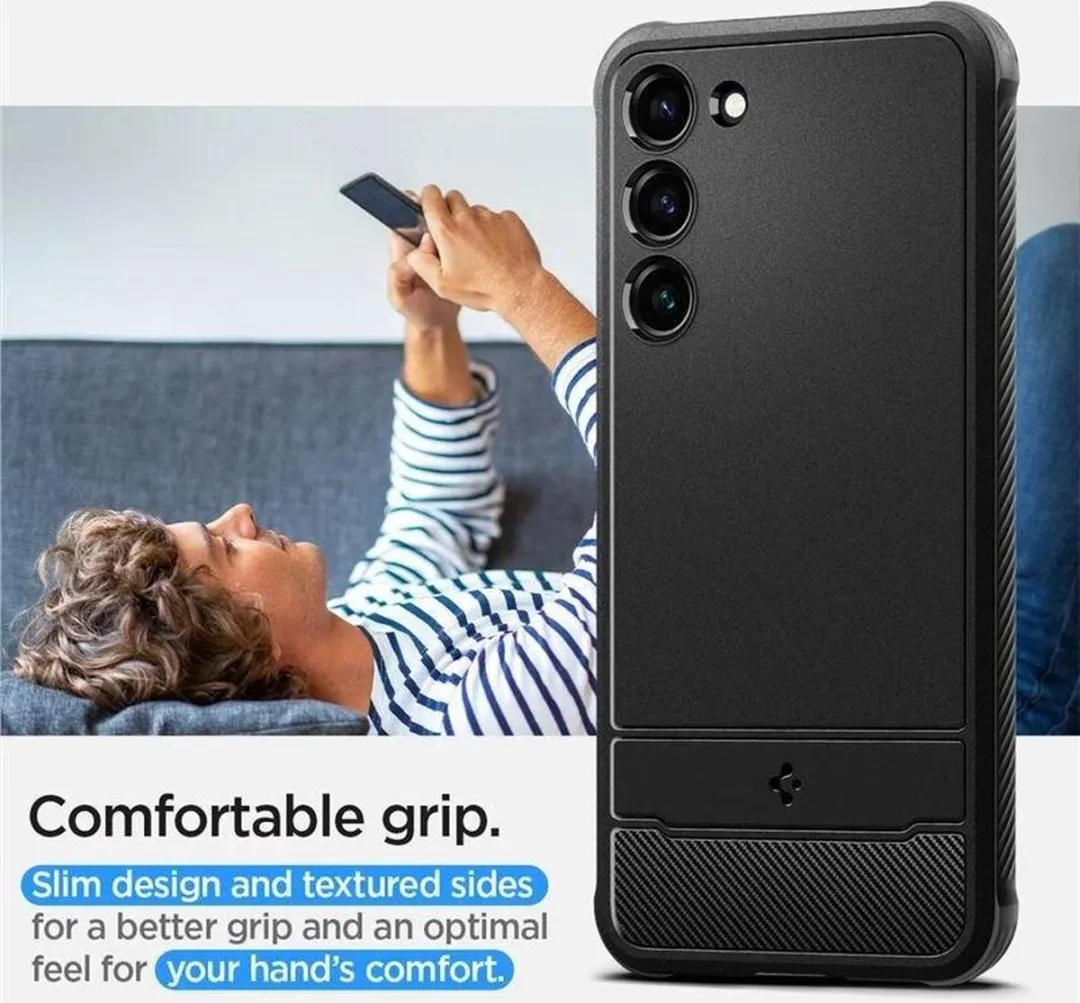 Spigen Rugged Armor Hoesje ACS05711 - Samsung Galaxy S23 - Zwart - afbeelding 6 van 6