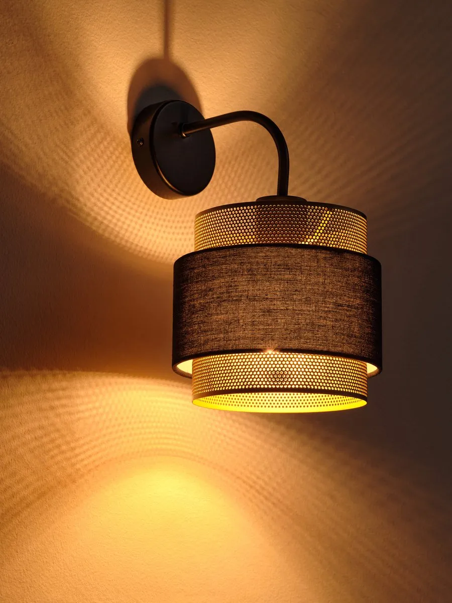 Osram Decor Hornet Wandlamp E27 - Zwart/Goud