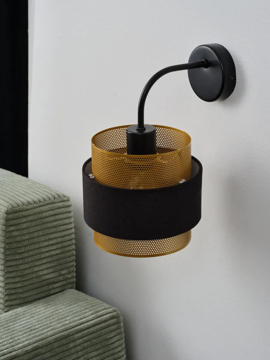 Osram Decor Hornet Wandlamp E27 - Zwart/Goud
