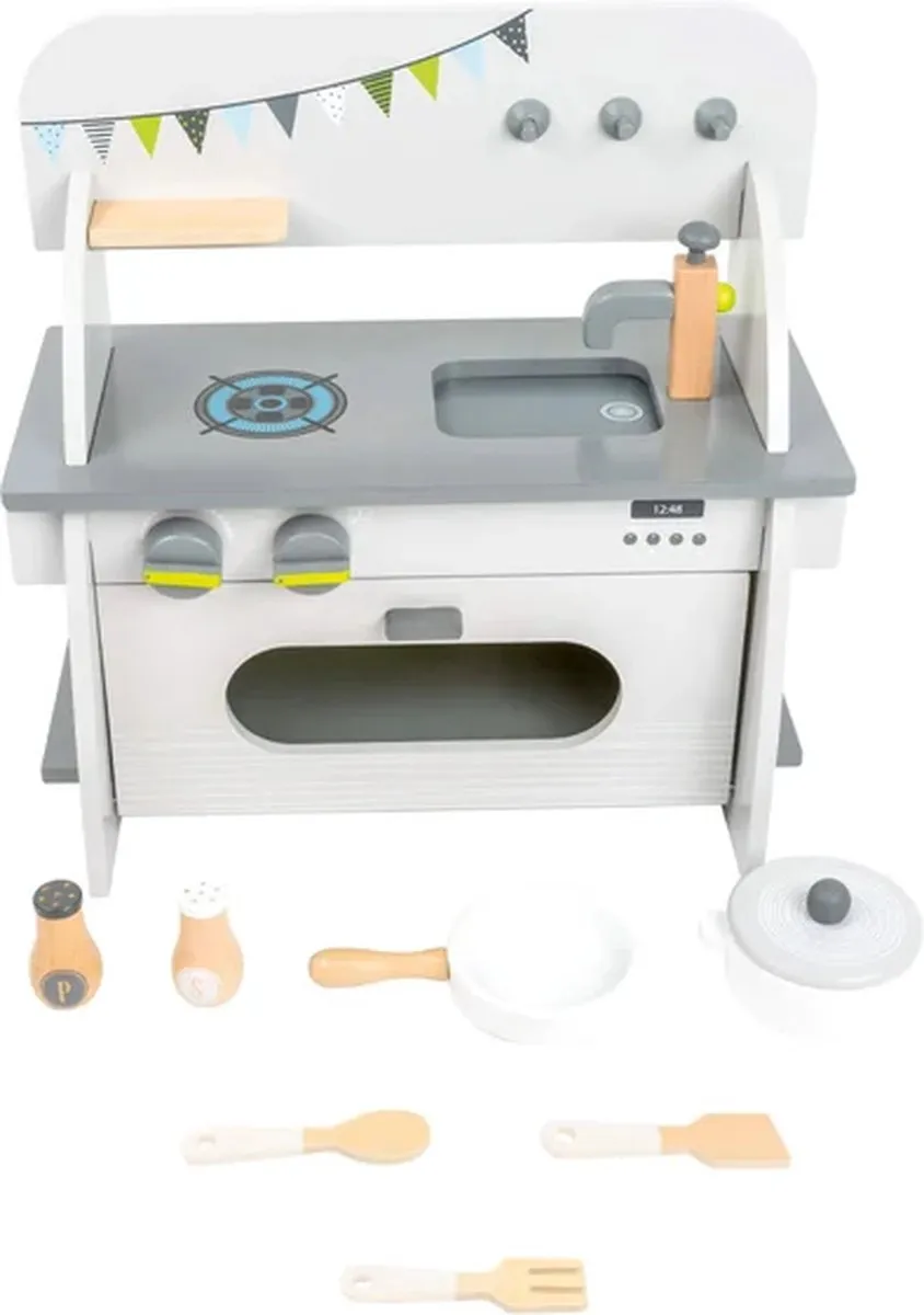 Small Foot Houten Speelkeuken Compact - 9-delig
