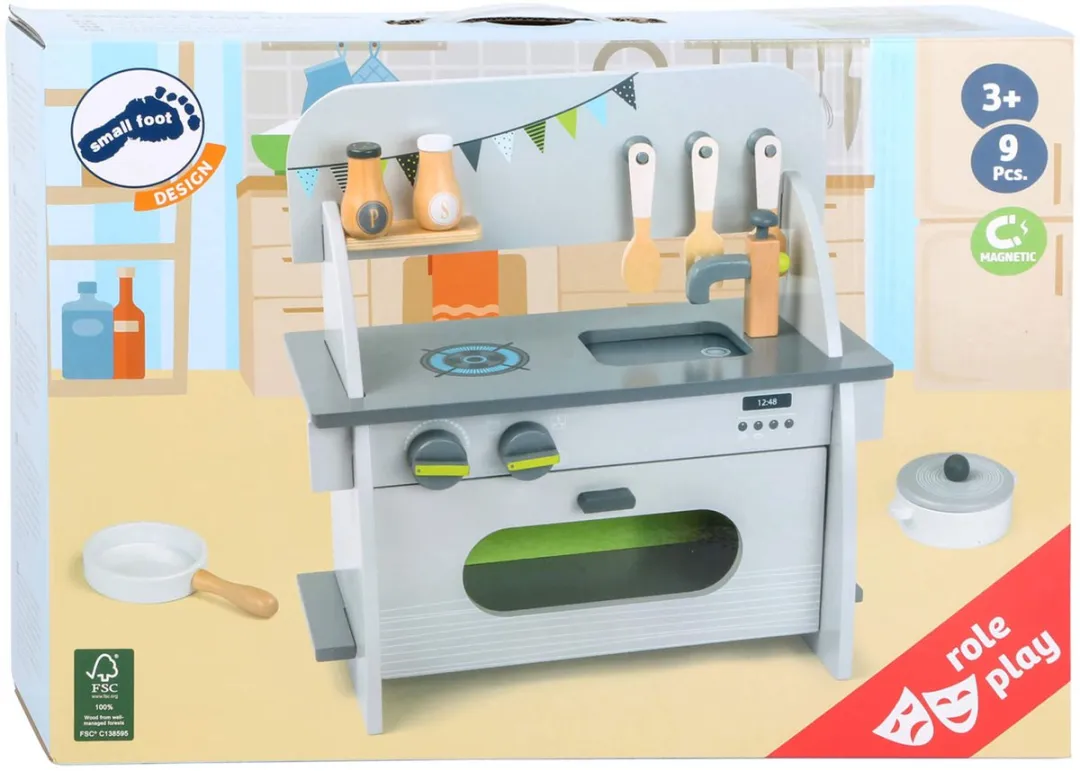 Small Foot Houten Speelkeuken Compact - 9-delig