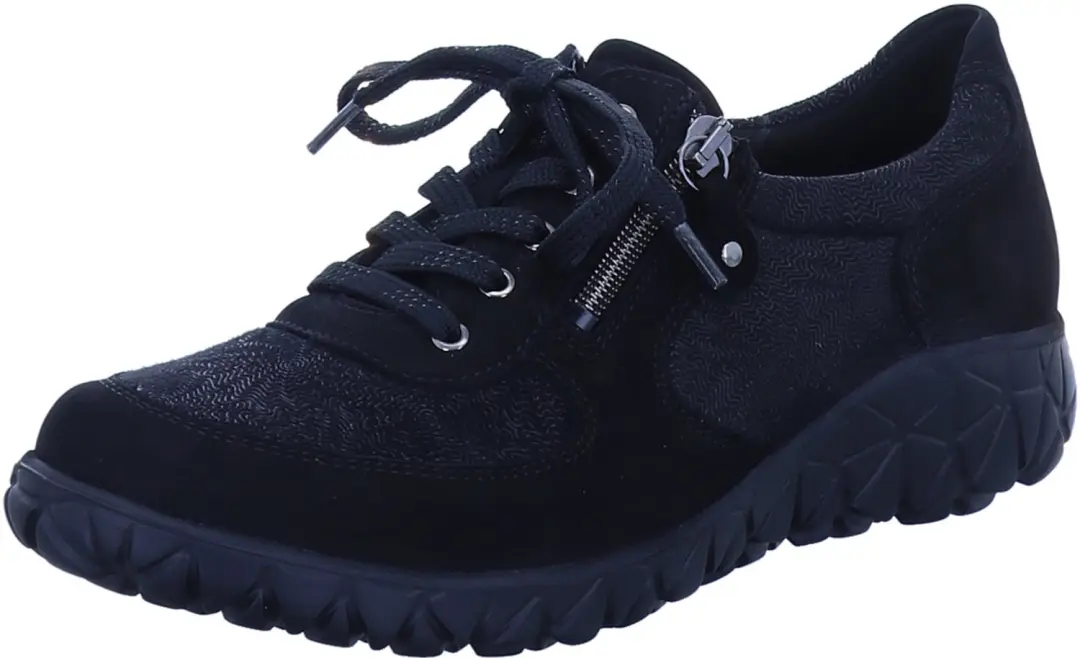 Waldläufer H89001 242 001 dames veterschoenen zwart maat 42.5