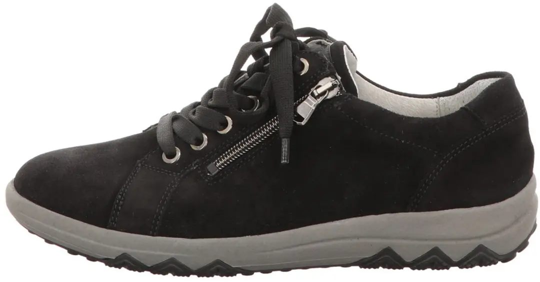 Waldläufer 961001-195/001 001 dames veterschoenen zwart maat 38