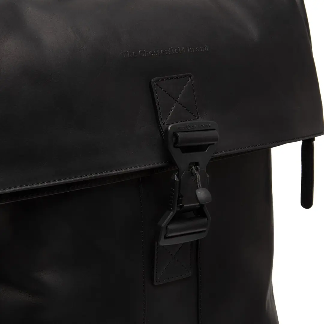 Chesterfield Savona Laptoprugzak 15.6 inch - Echt leer - Zwart - afbeelding 5 van 6