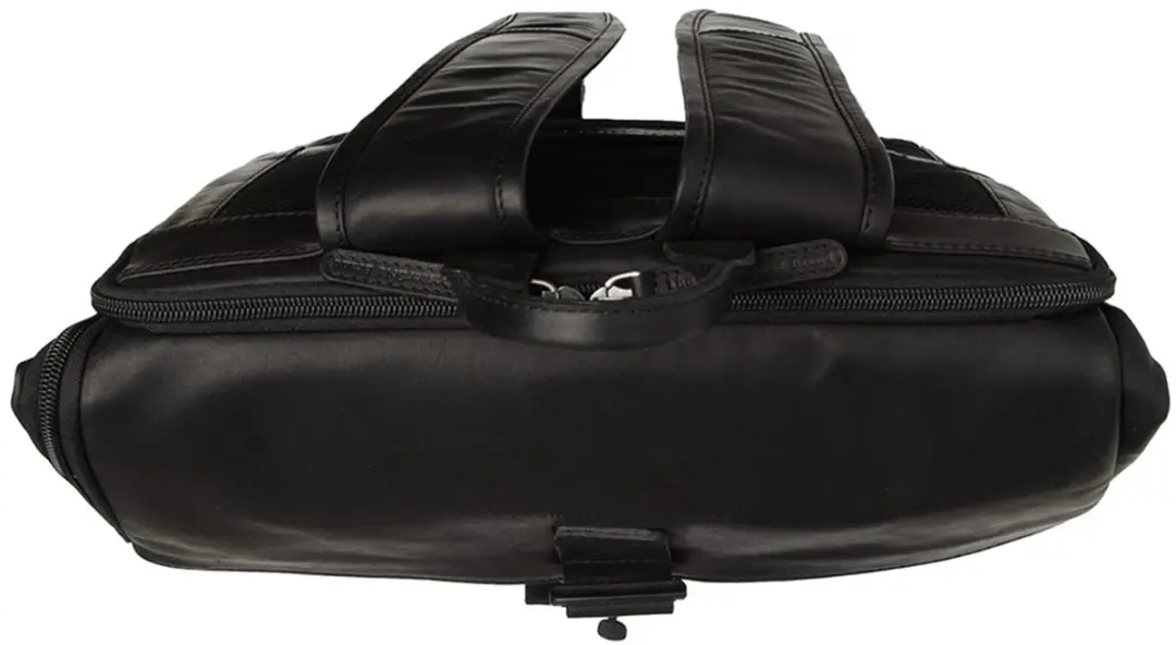 Chesterfield Savona Laptoprugzak 15.6 inch - Echt leer - Zwart - afbeelding 4 van 6
