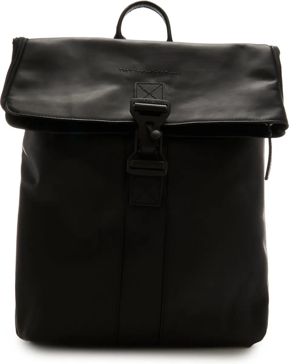 Chesterfield Savona Laptoprugzak 15.6 inch - Echt leer - Zwart - afbeelding 6 van 6