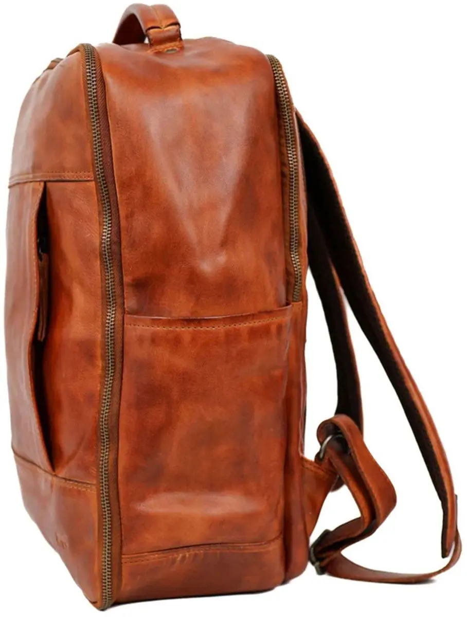 Bear Design Odin Laptoprugzak 16L - 15.6 inch - Cognac - afbeelding 5 van 6