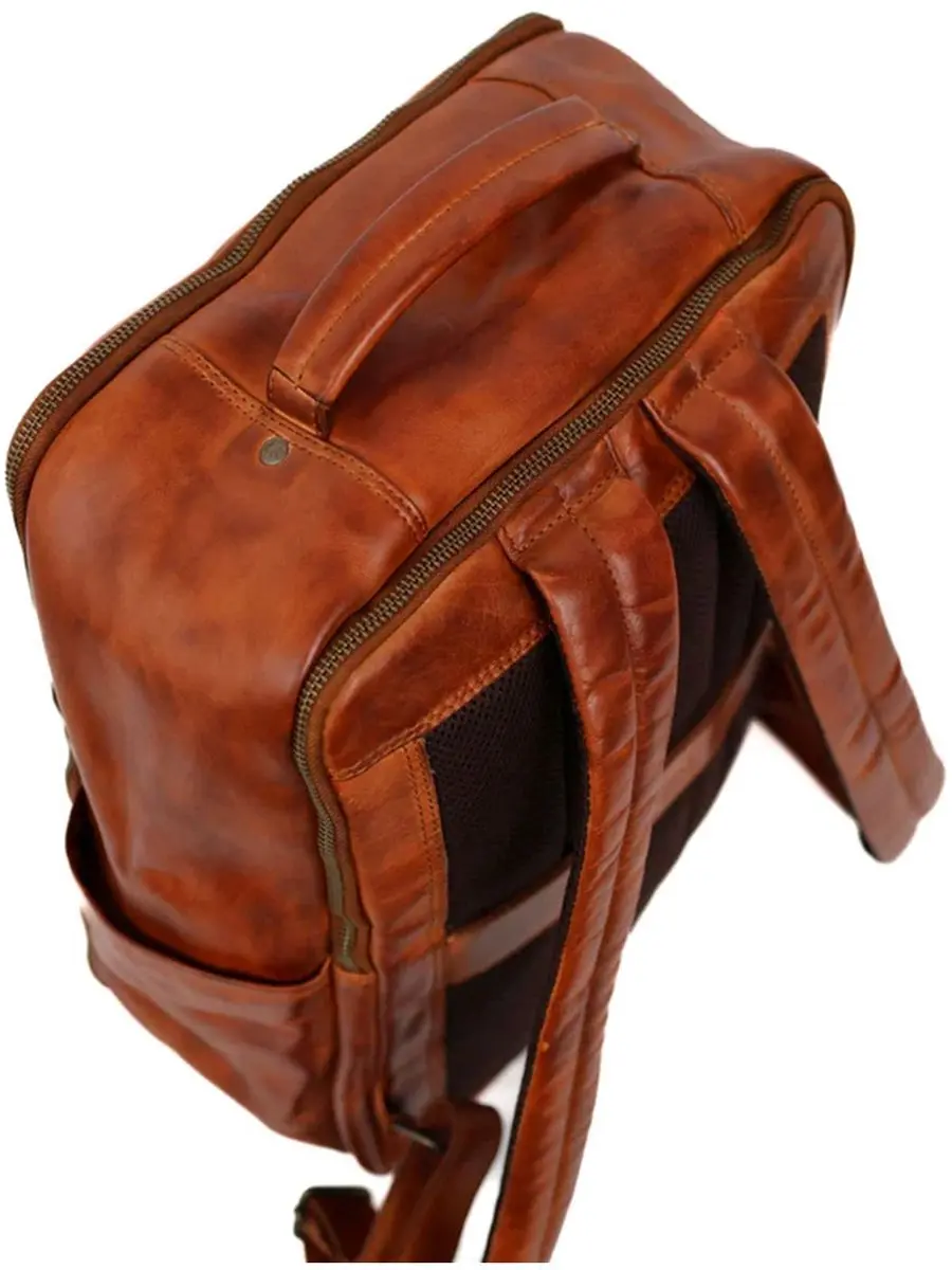 Bear Design Odin Laptoprugzak 16L - 15.6 inch - Cognac - afbeelding 6 van 6