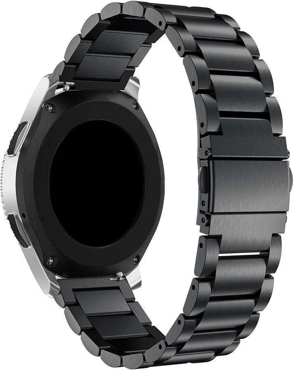 Just in Case Samsung Galaxy Watch Metalen Armband 46mm - Zwart