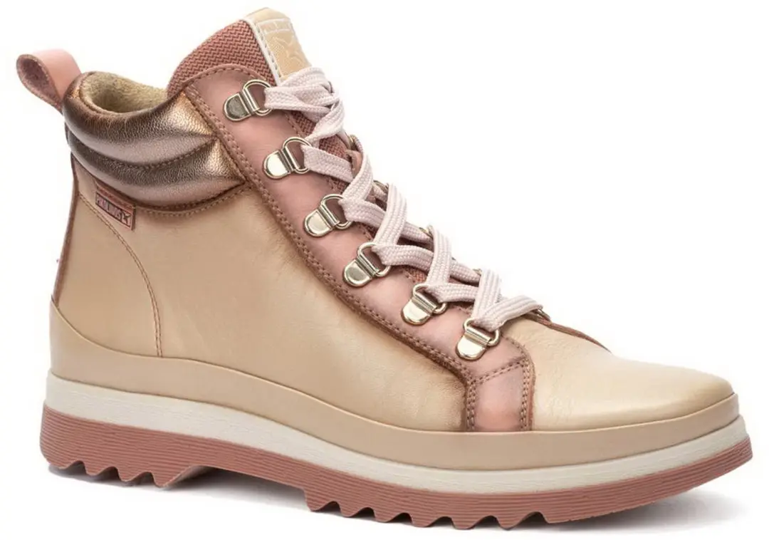 Pikolinos Veterboot Vigo W3W-8564C1 Marfil Offwhite Roze