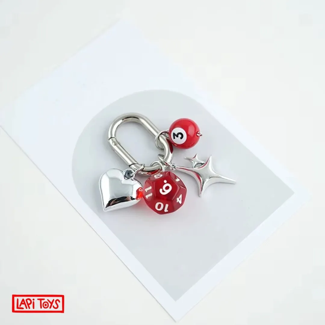 Lapi Toys DnD Metaal Sleutelhanger - Rood
