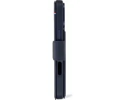 Decoded Leren Wallet Case iPhone 16 - Navy Blauw - 3 Pasjes