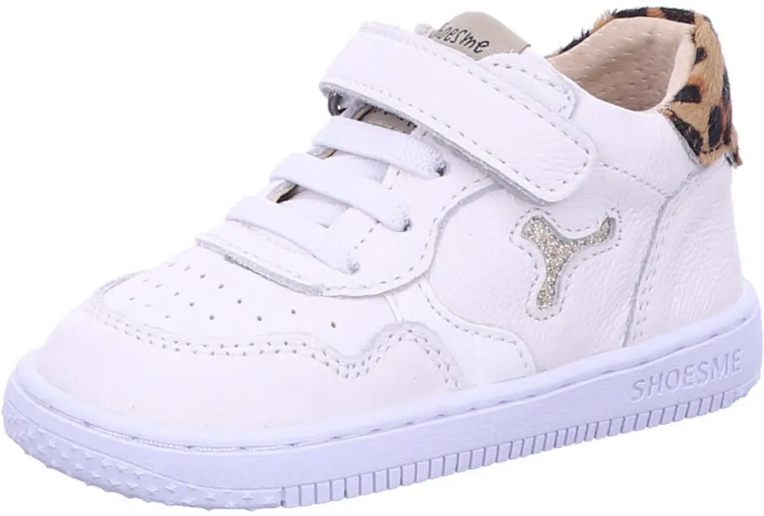 Baby | Babysneakers | Meisjes | WHITE LEOPARDO | Leer | Shoesme | Maat 26