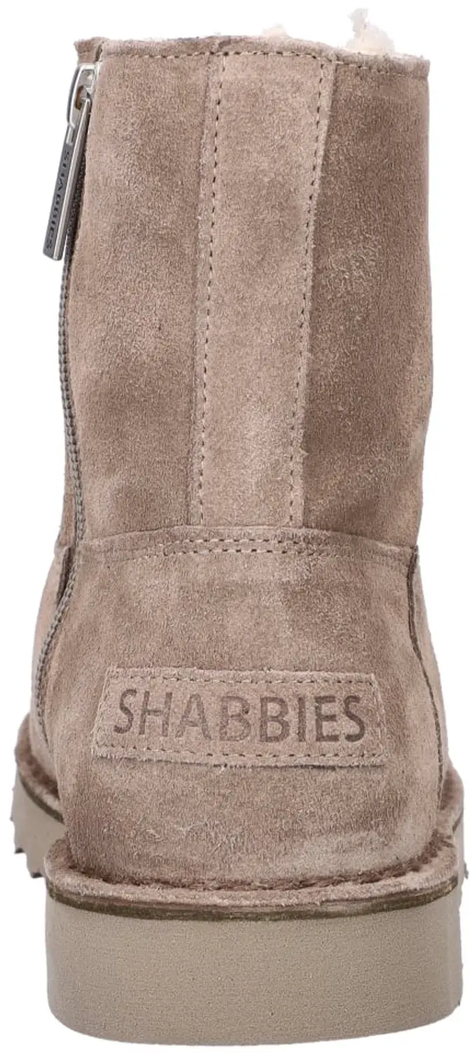 Shabbies Amsterdam Palissa Mila Zip dames gevoerde boots - Taupe - Maat 39 - afbeelding 3 van 6