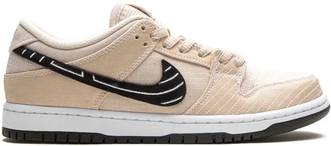 Nike Sb Dunk Low Pro QS Albino & Preto, Fossil/Black-Sail, FD2627-200, Maat 42.5