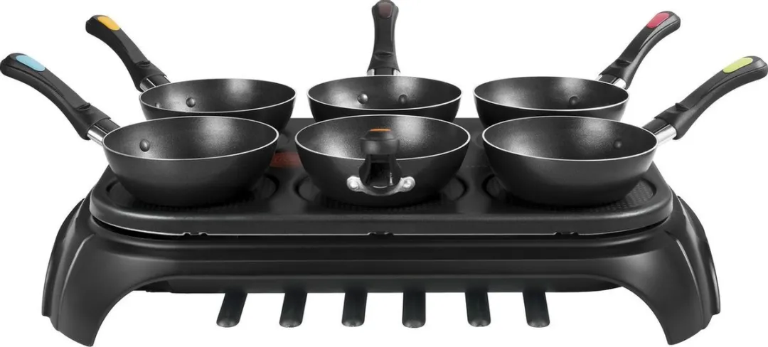 Tefal Wokparty Duo PY5828 Wokset - 6 Personen - Zwart