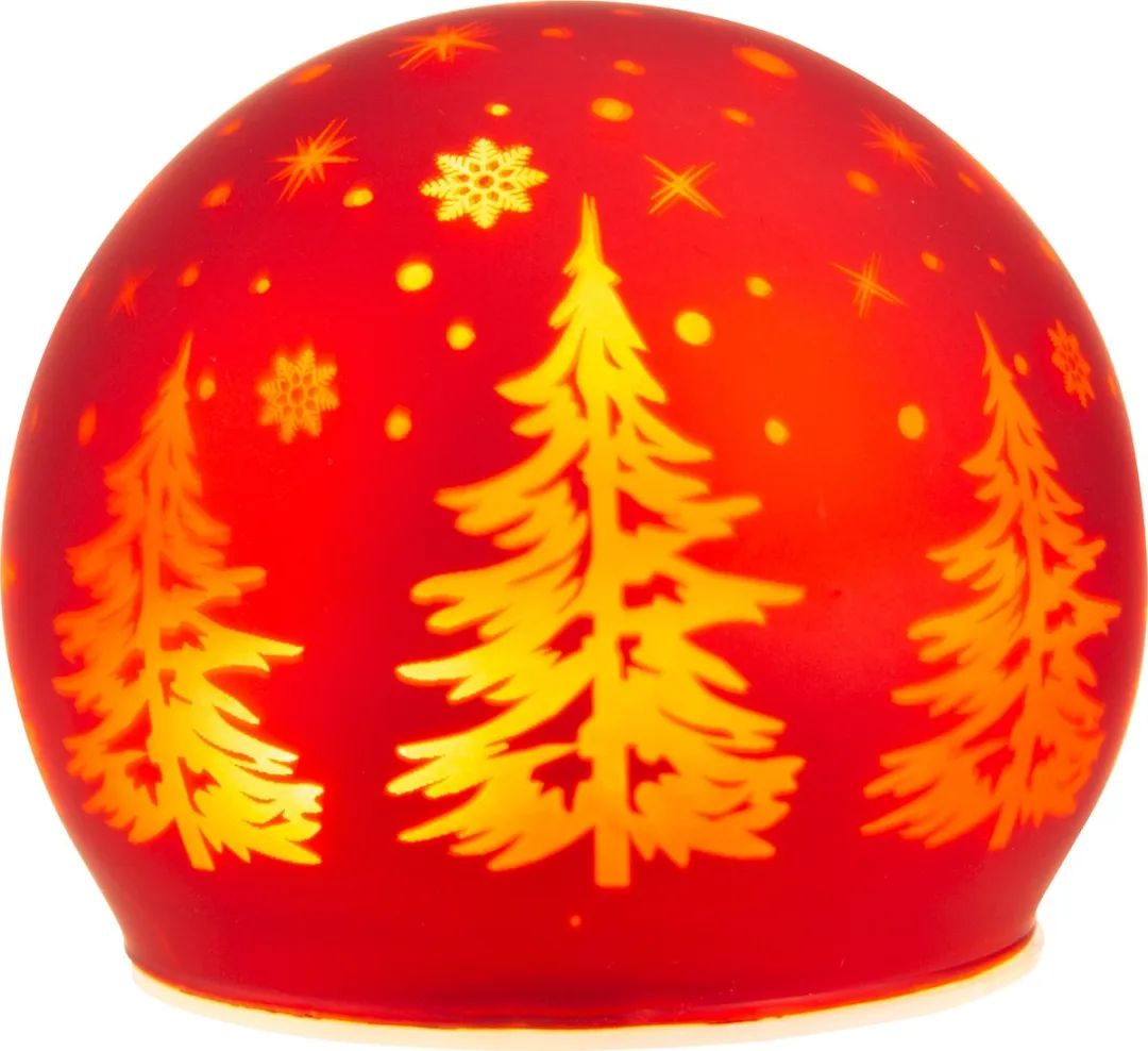 Cosy&Trendy Kerst Tafellamp Bal Rood