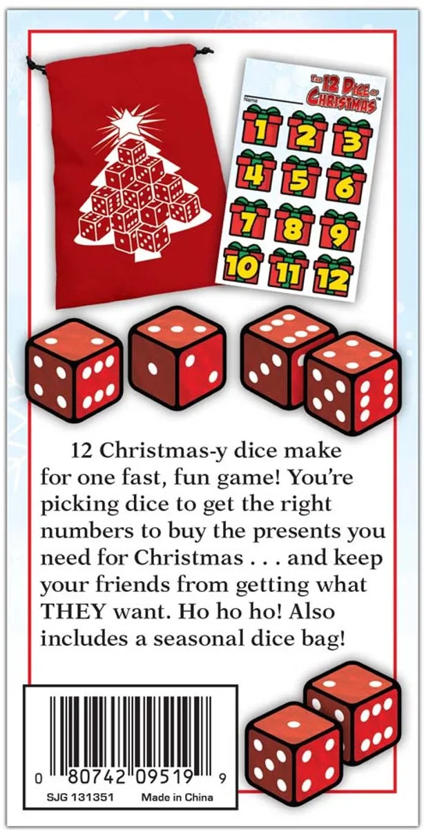 Steve Jackson Games 12 Dice of Christmas Dobbelspel - Multicolor