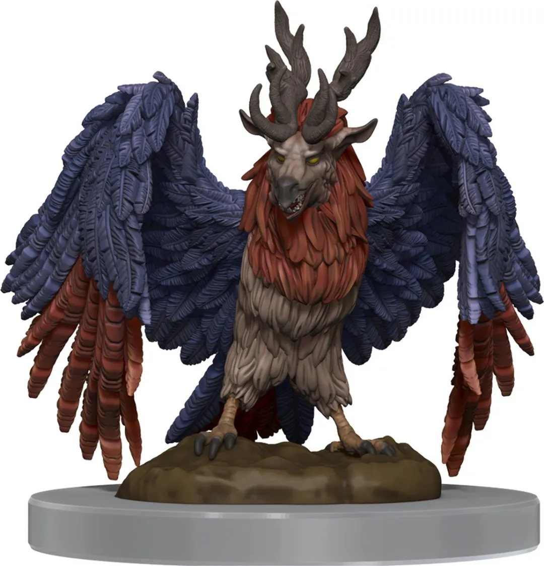 Wizkids D&D Nolzur's Marvelous Miniatures Perytons - 2 Stuks - Grijs