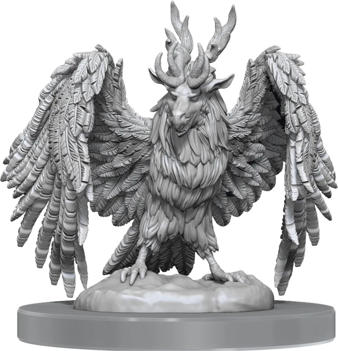 Wizkids D&D Nolzur's Marvelous Miniatures Perytons - 2 Stuks - Grijs