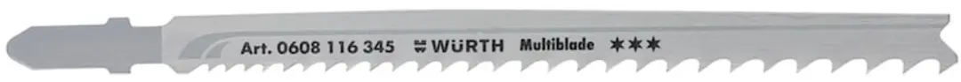 Würth Meervoudig decoupeerzaagblad, bouw, drie sterren voor hout met spijkers,