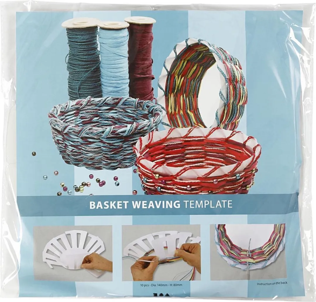 Creativ Company Mand Weven Sjabloon 14x8cm - 10 Stuks Zwart