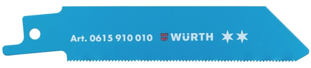 Würth Schrobzaagblad, metaal, twee sterren Voor profielen van dun plaatmetaal/p