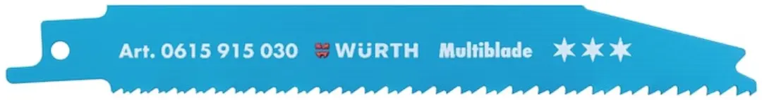 Würth Reciprozaagblad, metaal, drie sterren, Multiblade