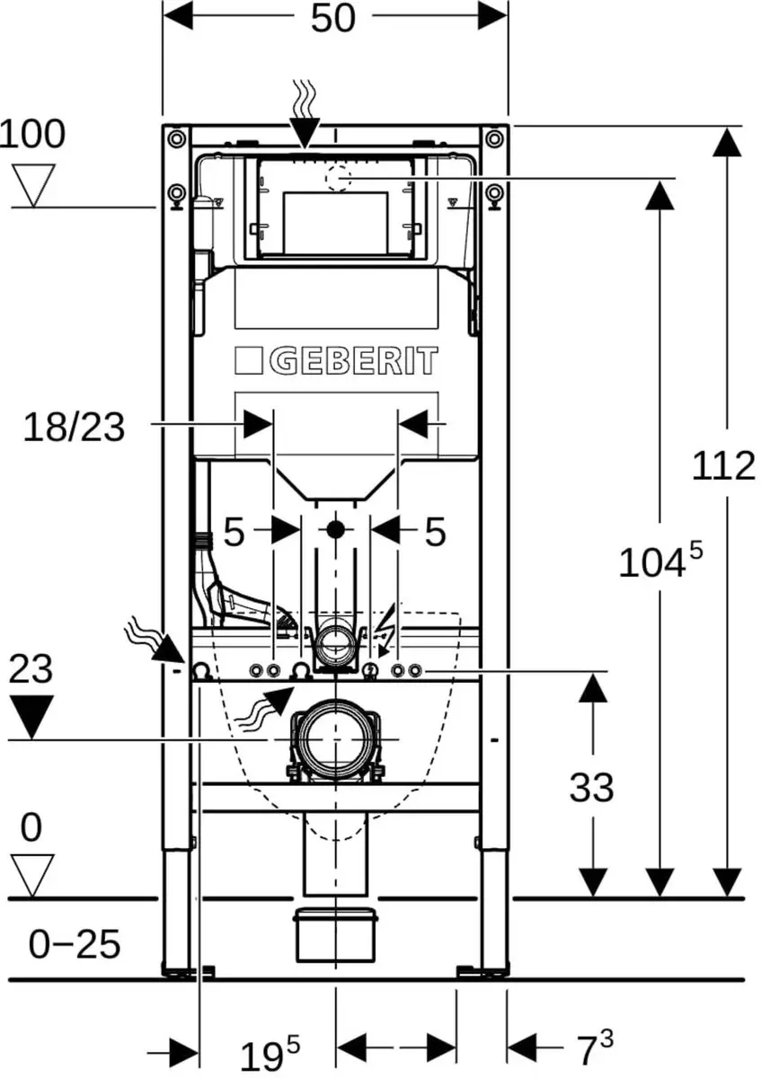 Geberit Duofix wc-element 111.304.00.6 - Sigma UP320 - afbeelding 2 van 6