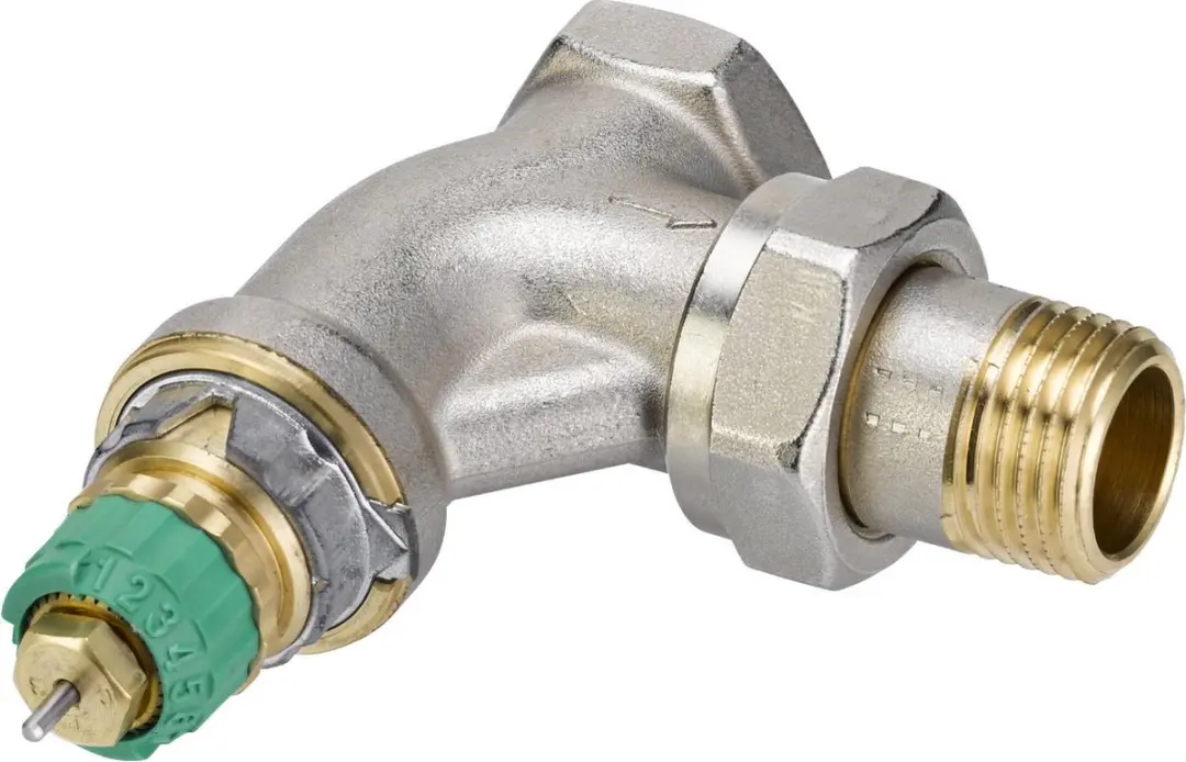 Danfoss thermostatische radiatorafsluiter haaks verkeerd 1/2