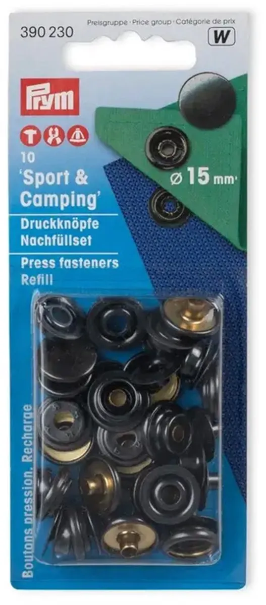 Prym Navullingen Drukknopen Sport & Camping 10 Stuks - Brons
