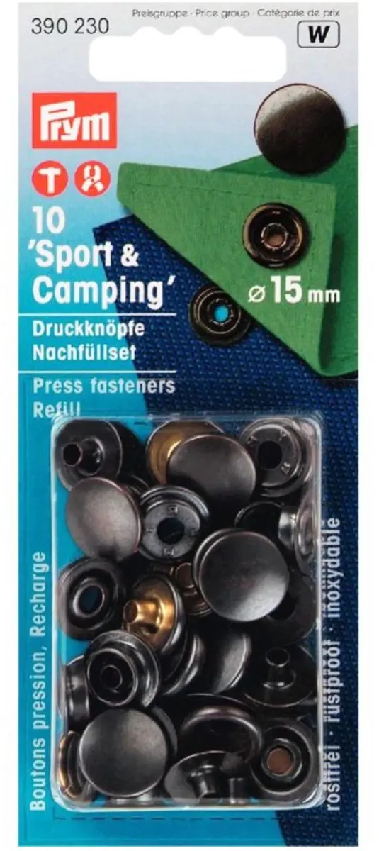 Prym Navullingen Drukknopen Sport & Camping 10 Stuks - Brons - afbeelding 6 van 6
