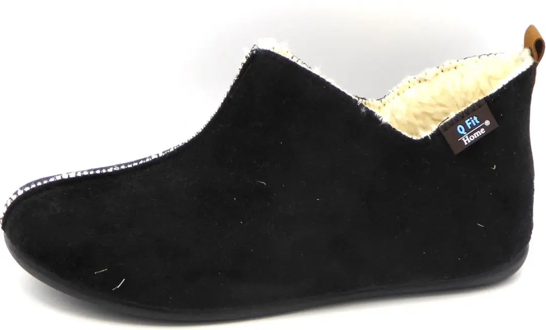 Q-Fit Madrid Dames Pantoffel - Zwart - 40 - afbeelding 4 van 6