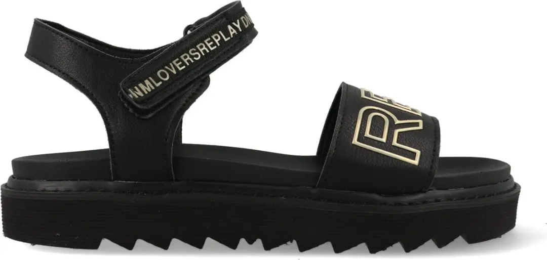 Replay Sandalen JT420008S-0168 Zwart / Goud-32
