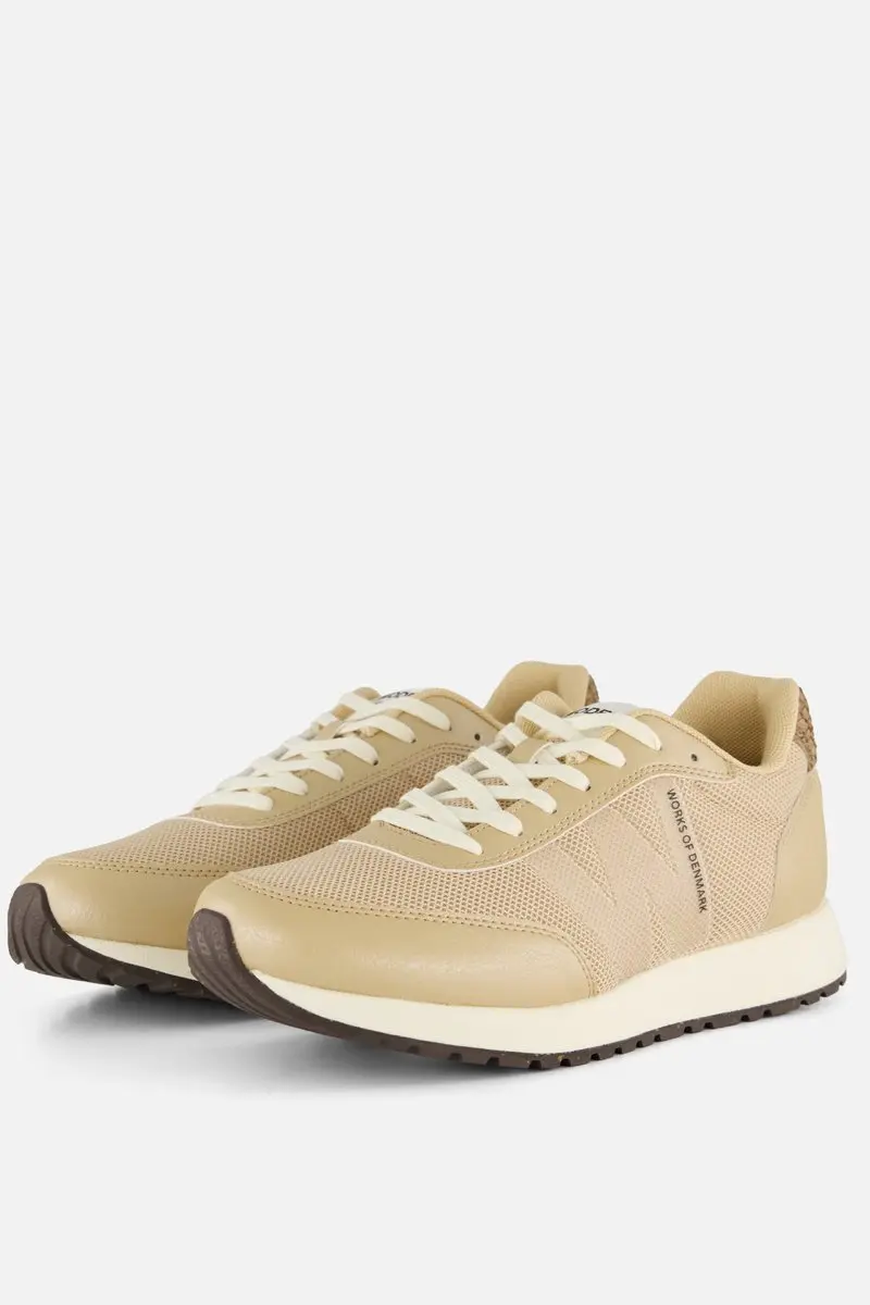 Woden Sonja Sneakers beige Textiel