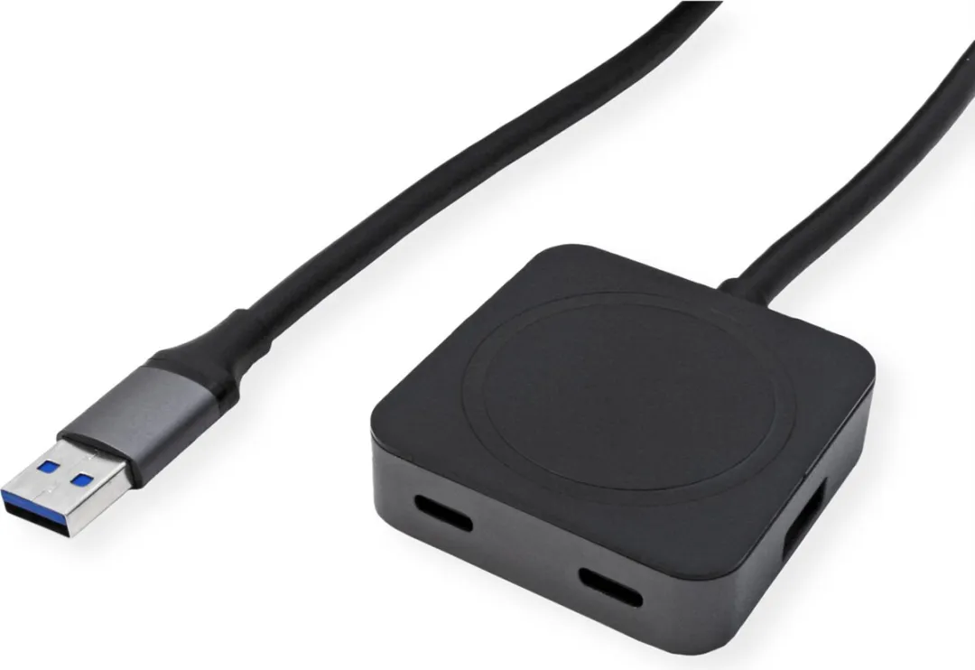 Value USB 3.2 Hub 4 Poorten - 5m Kabel - Zwart - afbeelding 3 van 6