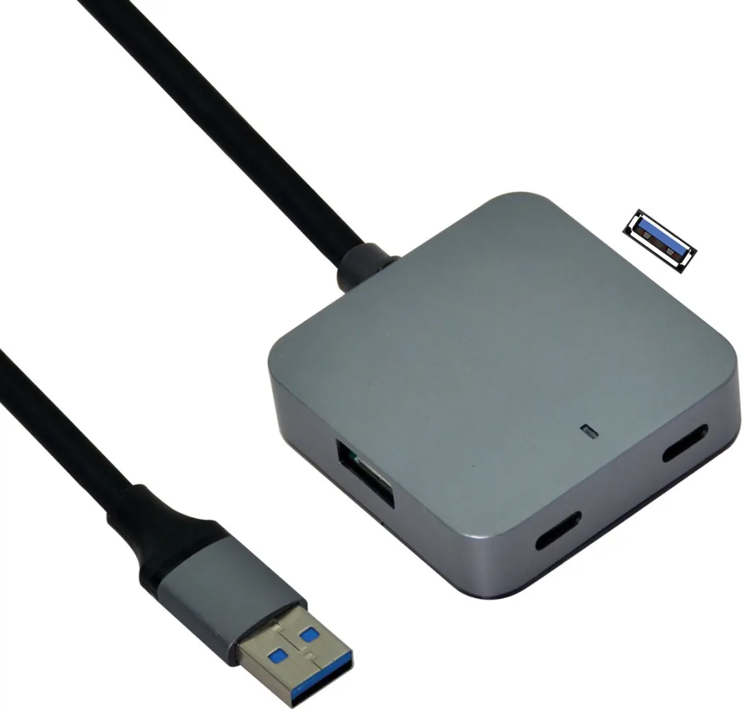 Value USB 3.2 Hub 4 Poorten - 5m Kabel - Zwart - afbeelding 5 van 6