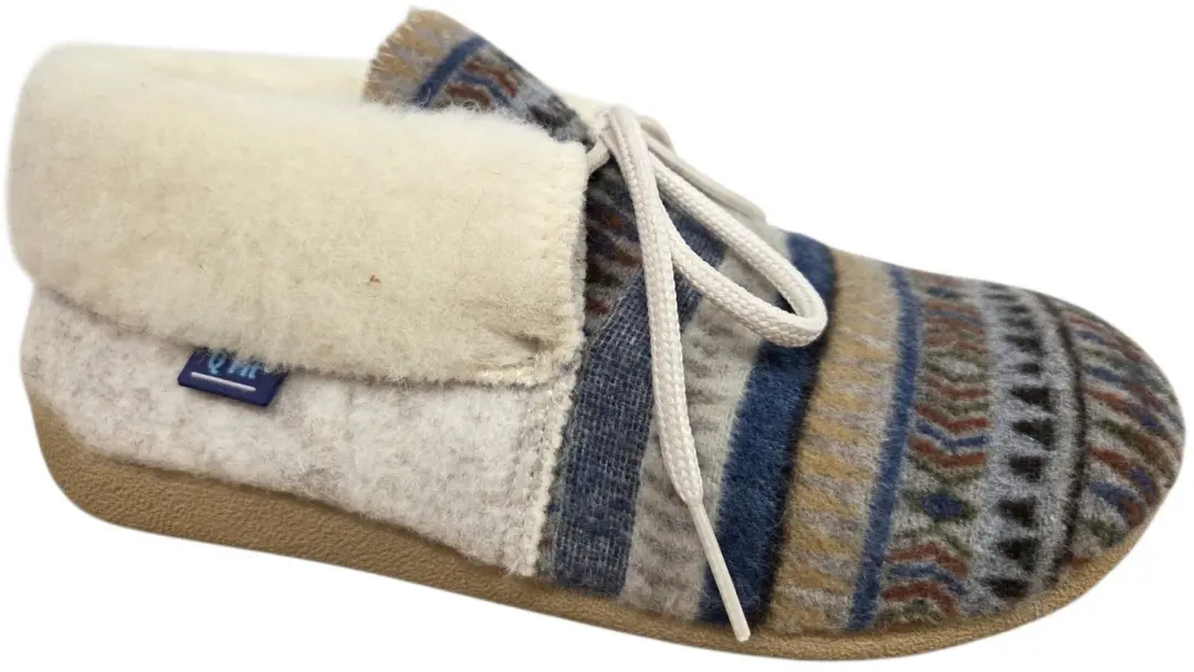 Q Fit Eskimo Bleu Suede Pantoffels Dichte Sloffen Blauw Textiel Dames