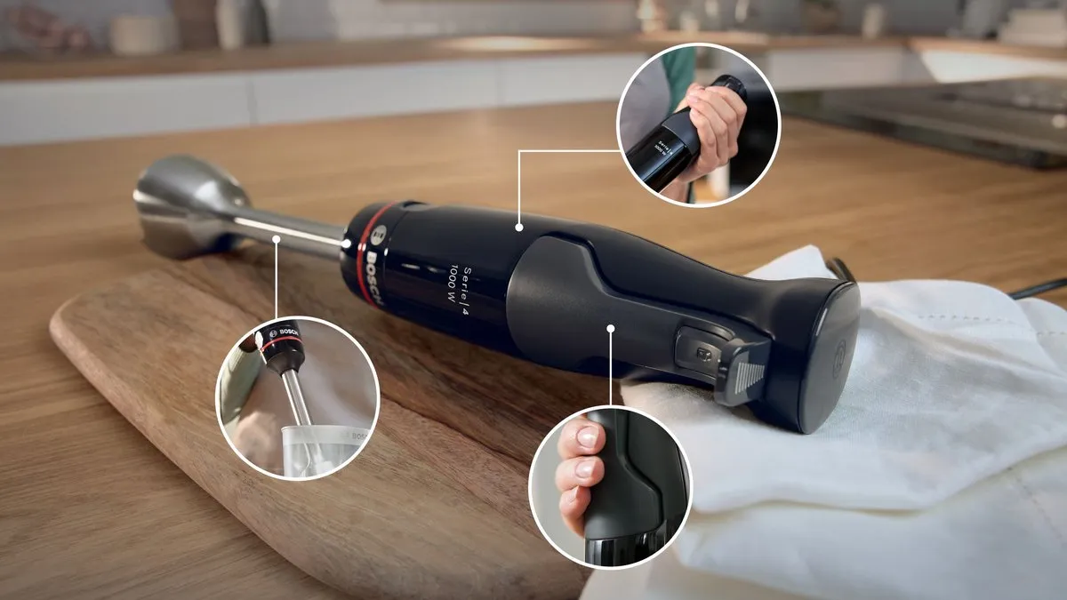 Bosch Serie 4 MSM4B621 - ErgoMaster staafmixer - 1000W - Zwart