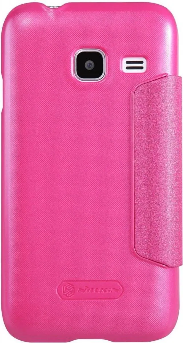 Nillkin Sparkle Series Leather Case Samsung Galaxy J1 2016 - Roze - afbeelding 3 van 6
