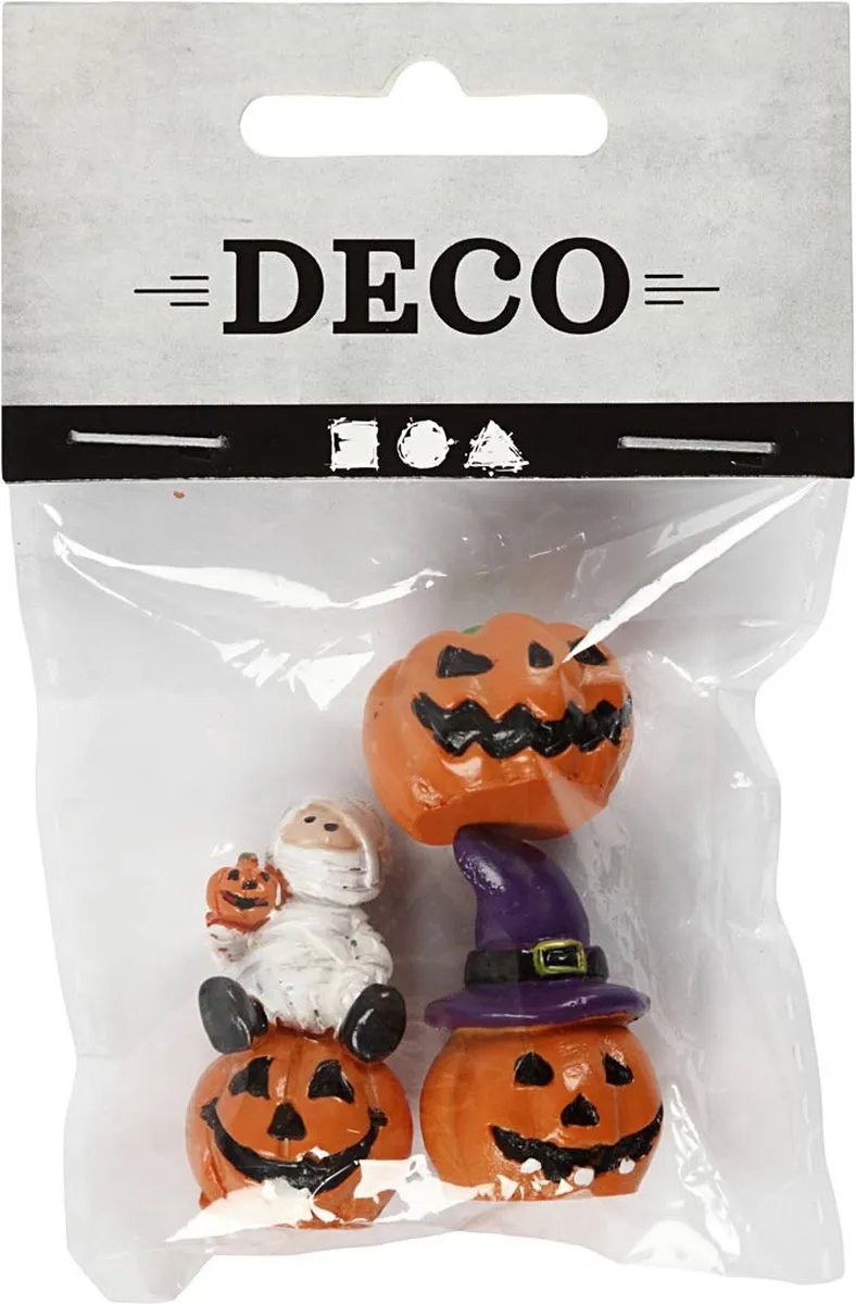 Creativ Company Mini Halloween Figuren 35mm - 3 Stuks Multicolor