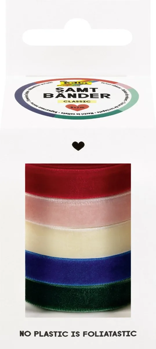 Folia Fluwelen Linten Multicolor - 20m (5x4m)
