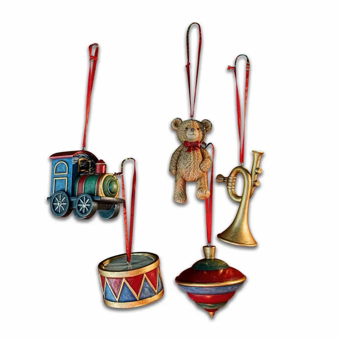 LOBERON Hanger set van 5 Dassa bruin